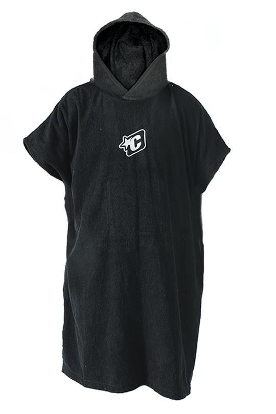 CREATURES -PONCHO (100% COTTON) : BLACK