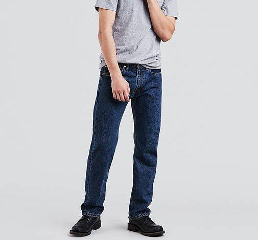 LEVI'S - 505 Regular Fit Workwear Jeans - DARK STONEWASH