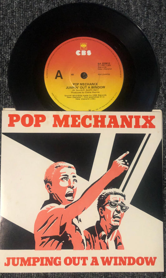 POP MECHANIX Jumping out a window 7” NZ Punk 1981 Rare