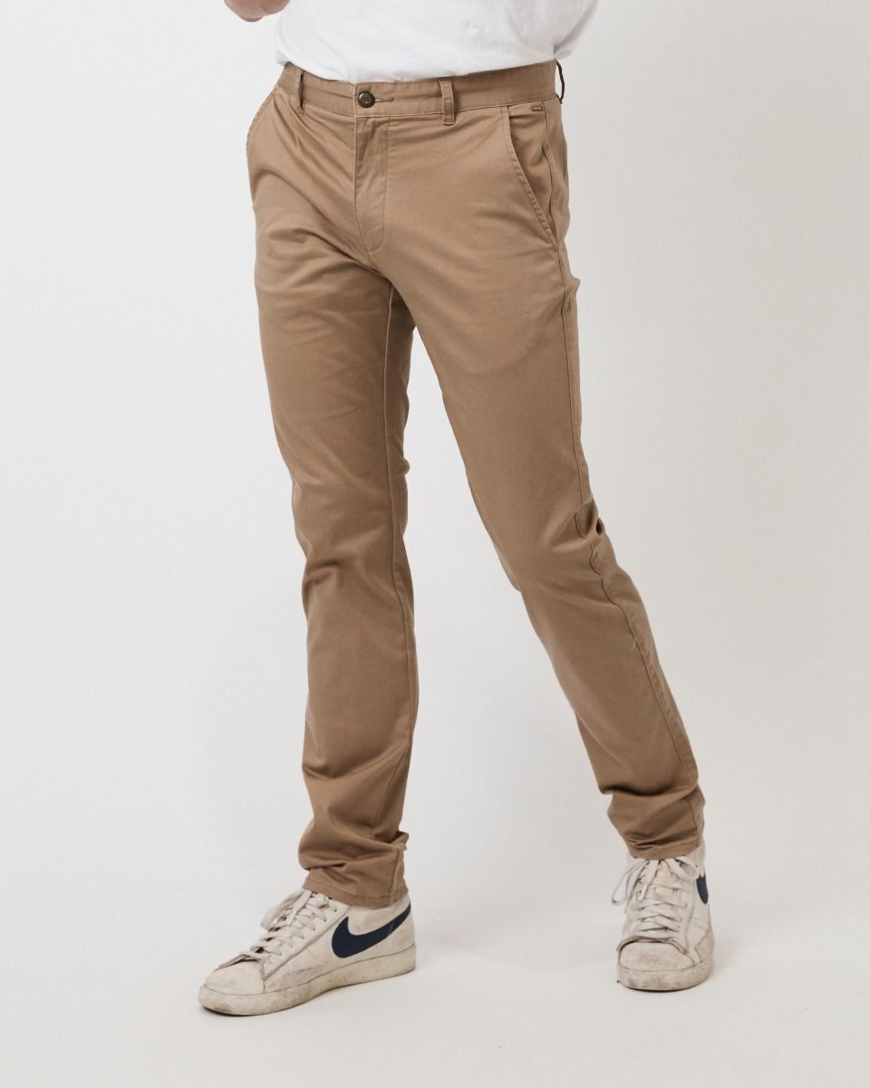 INDUSTRIE - The Regular Cuba Chino Pant - CARAMEL