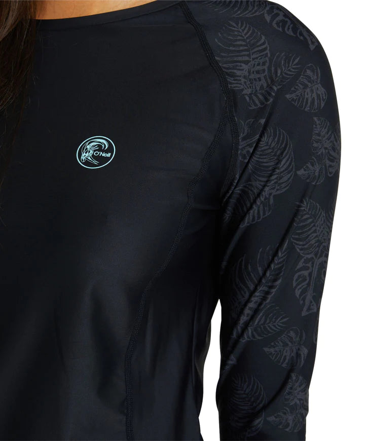 O'NEILL - Salina LS Surf Tee Rashie - Black Night Jungle