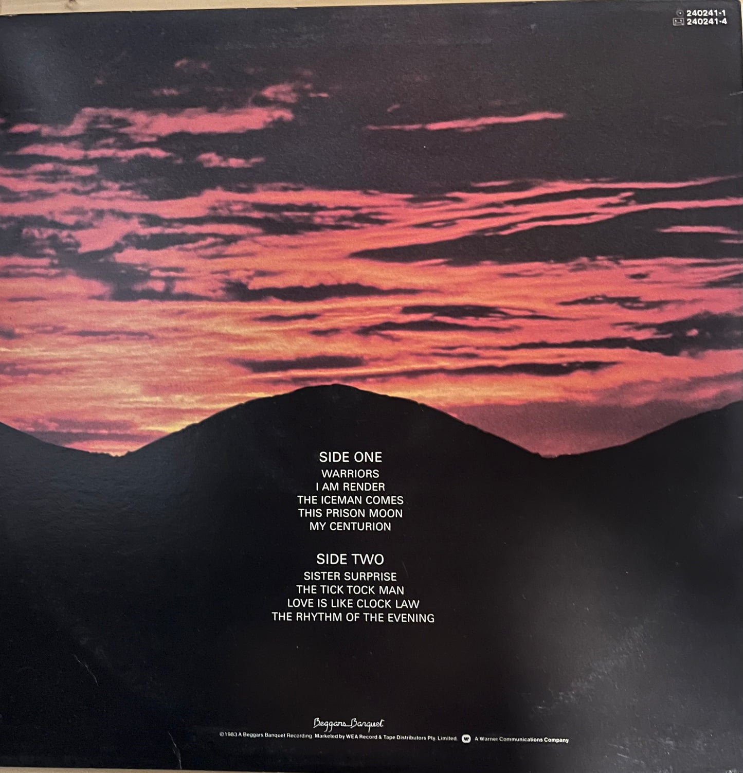 GARY NUMAN - 'Warriors' Vinyl LP Record 1983 NM
