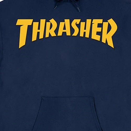THRASHER - Cover Logo Hood - NAVY