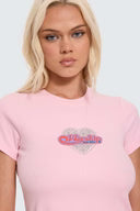 WORSHIP - Yours Truly Slim Fit Tee - PARFAIT PINK