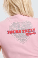 WORSHIP - Yours Truly Slim Fit Tee - PARFAIT PINK