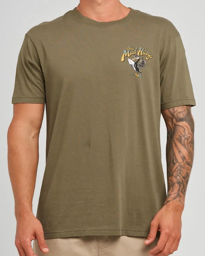 THE MAD HUEYS - Shaggin Wagon SS Tee - OLIVE