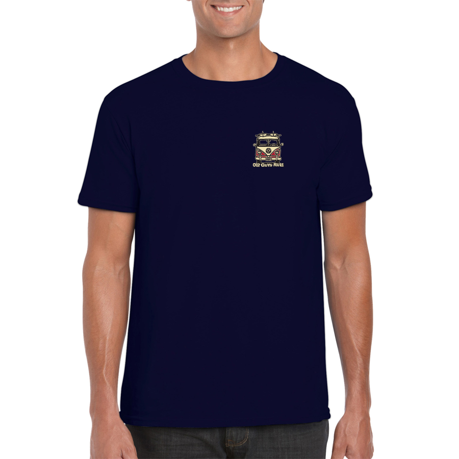 OLD GUYS RULE - Good Vibrations Tee Navy
