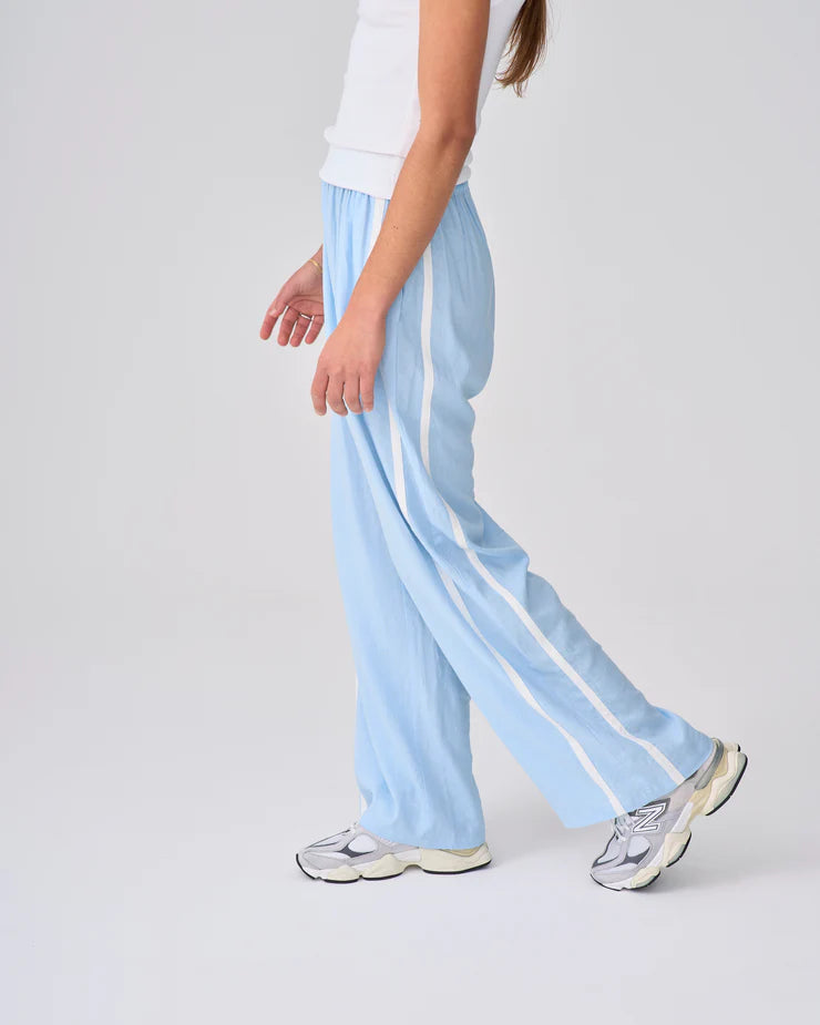 NEAR THE SEA - Linen Racer Pant - Ocean