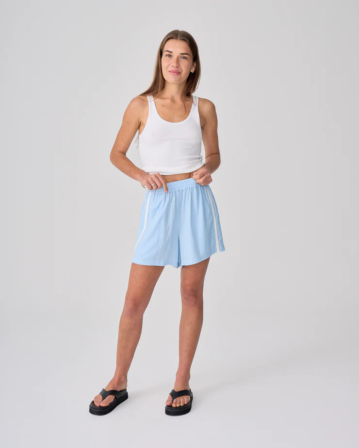 NEAR THE SEA - Racer Short - Ocean