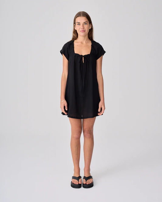 NEAR THE SEA - Cove Mini Dress - Black