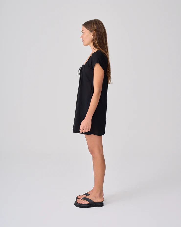 NEAR THE SEA - Cove Mini Dress - Black