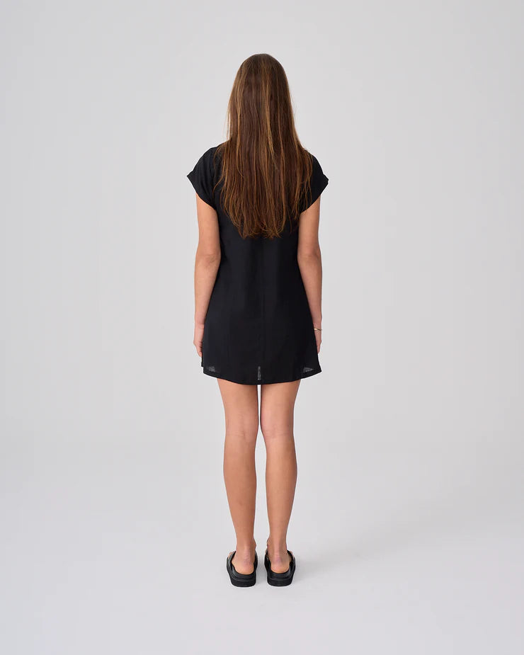 NEAR THE SEA - Cove Mini Dress - Black