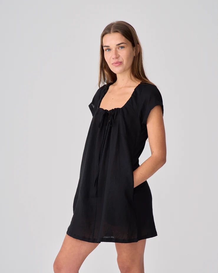 NEAR THE SEA - Cove Mini Dress - Black