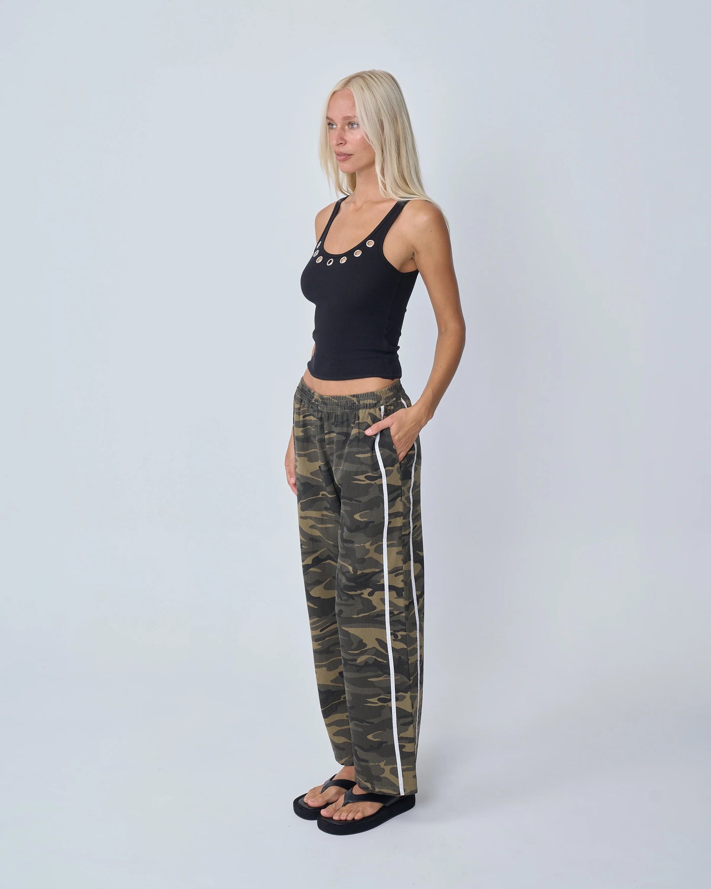 NEAR THE SEA - Racer Pant - Camo