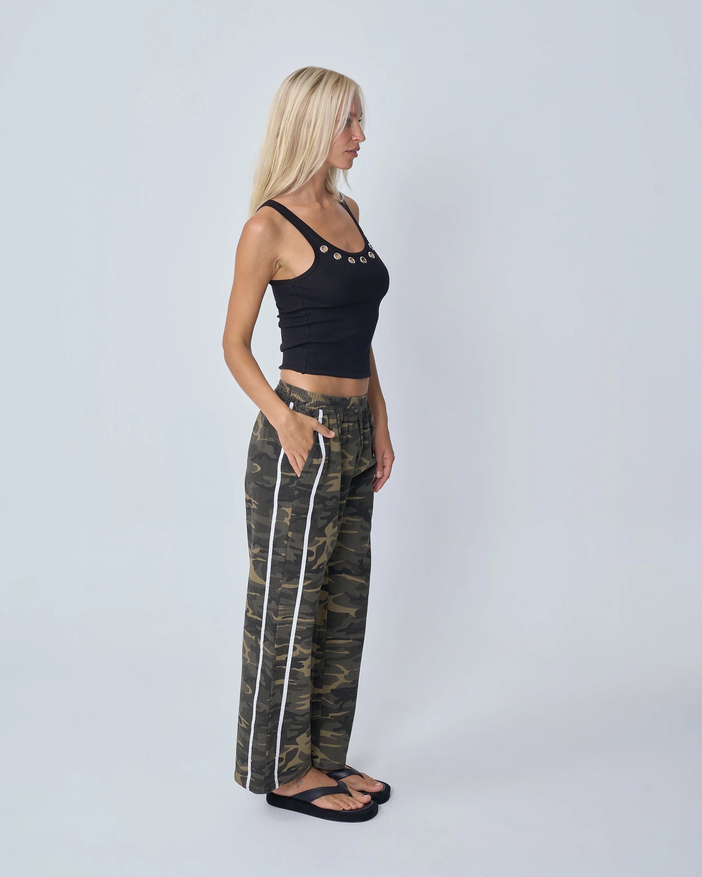 NEAR THE SEA - Racer Pant - Camo