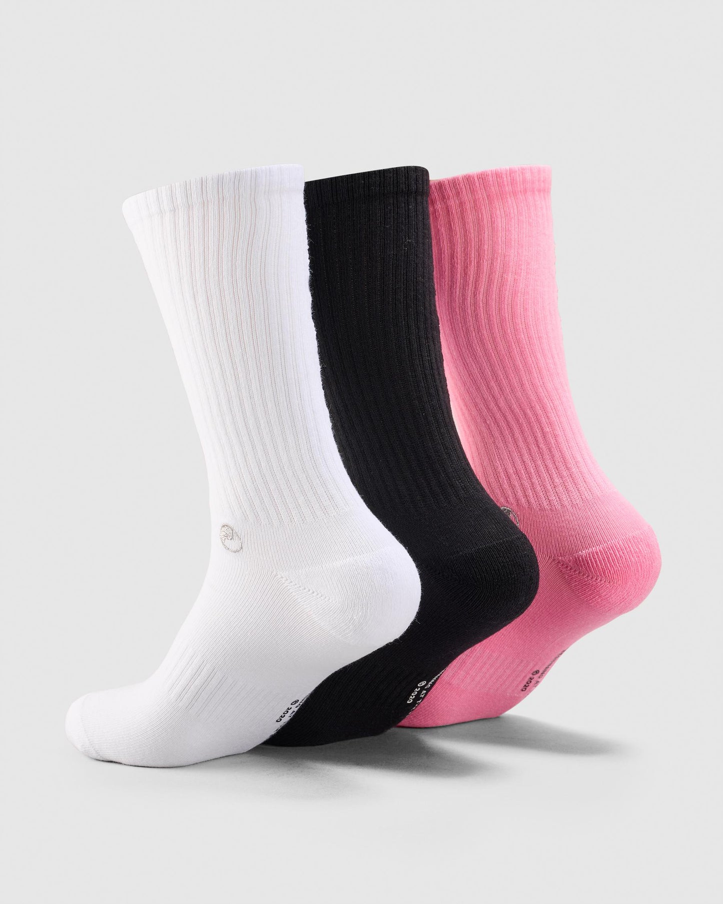WORSHIP - Pile Up Socks 3 Pack - White/Black/Flamingo