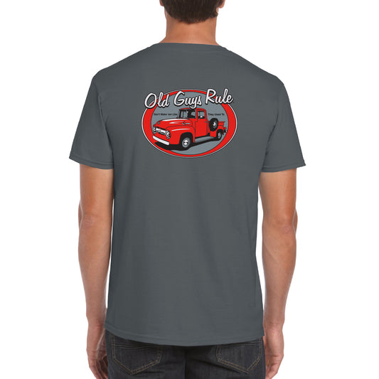 OLD GUYS RULE - Red Truck - Charcoal