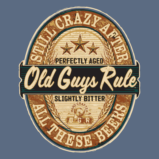 OLD GUYS RULE - Crazy Beers - Indigo