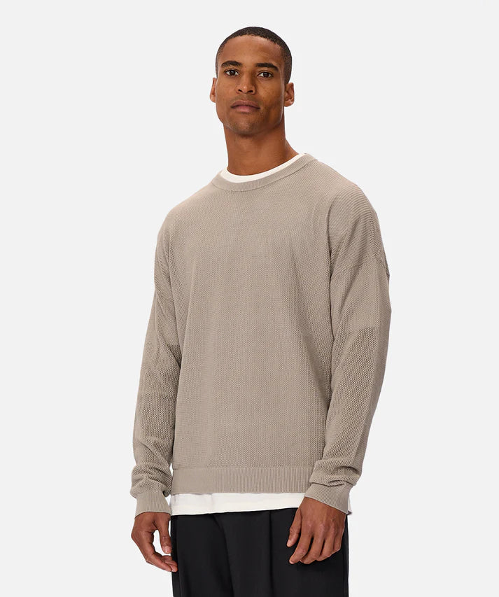 INDUSTRIE - The Nanterrie Crew Neck Knit - Rhino