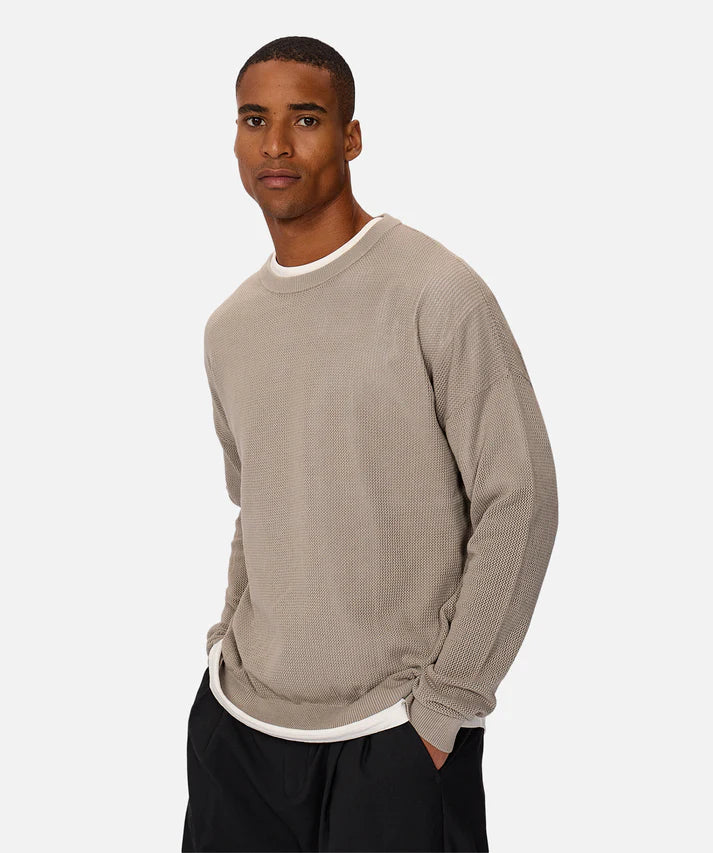 INDUSTRIE - The Nanterrie Crew Neck Knit - Rhino