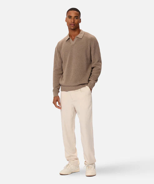 INDUSTRIE - The New England Polo Knit - Walnut