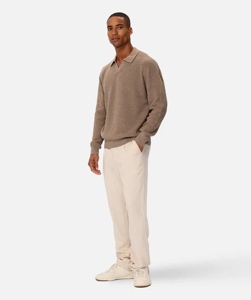 INDUSTRIE - The New England Polo Knit - Walnut