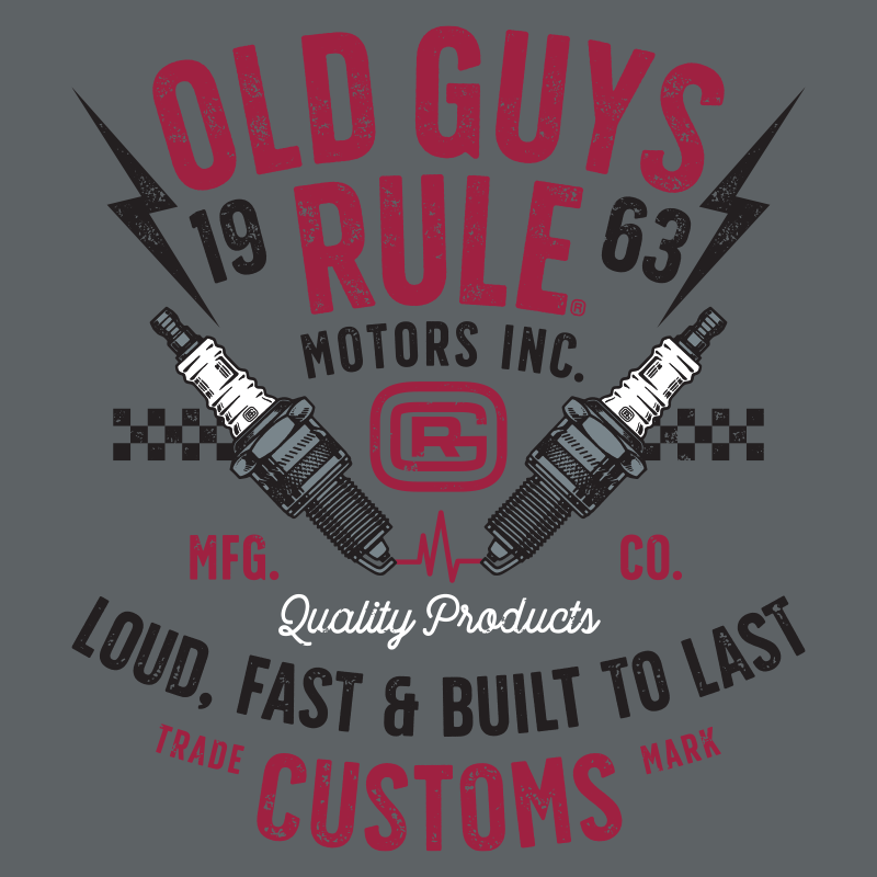 OLD GUYS RULE - Garage SST - CHARCOAL