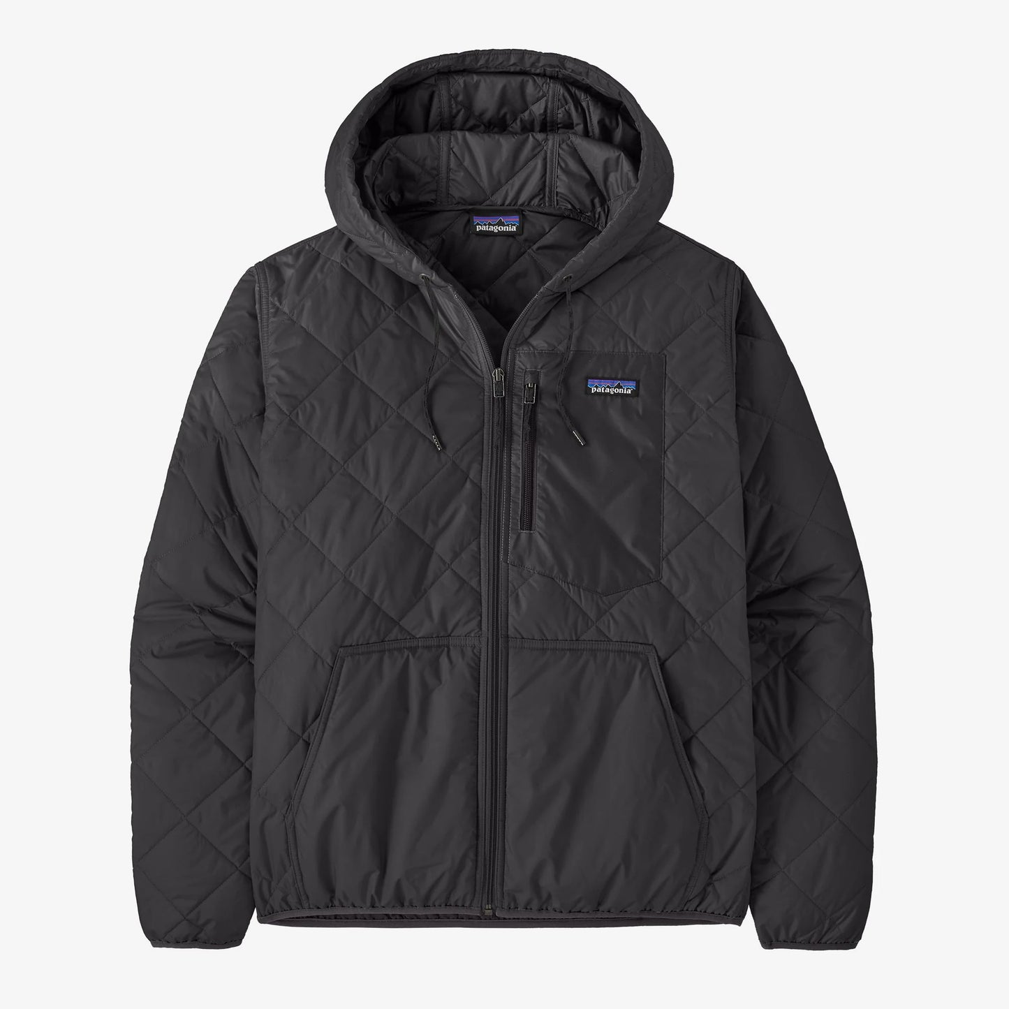 Patagonia - Men's Diamond Quilted Bomber Hoody - Black