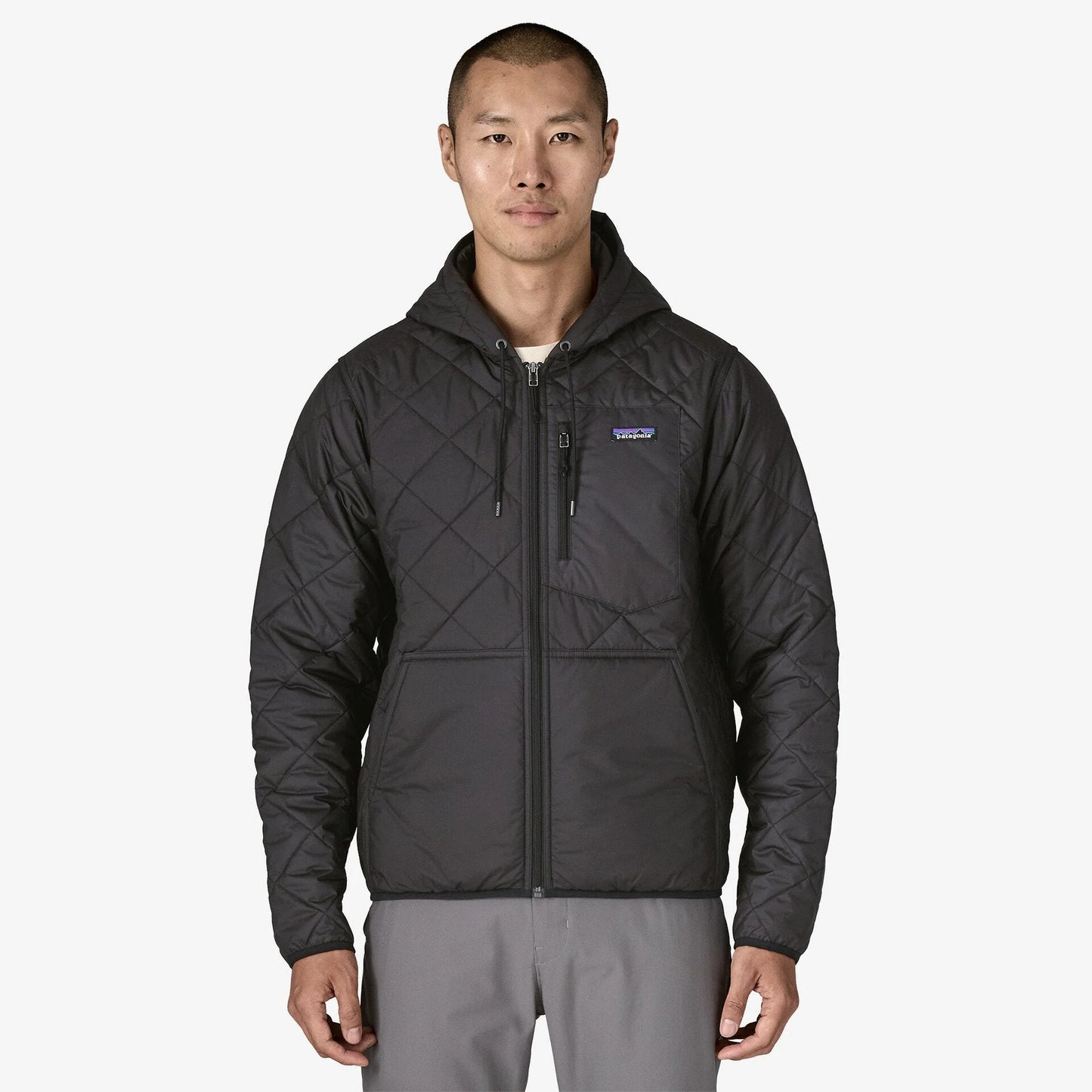 Patagonia - Men's Diamond Quilted Bomber Hoody - Black