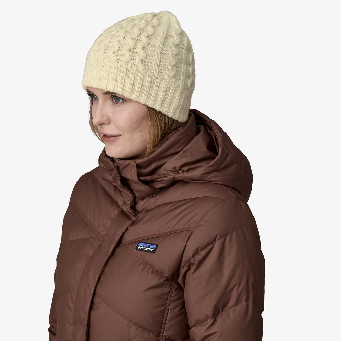 PATAGONIA - Coastal Cable Beanie - Birch White