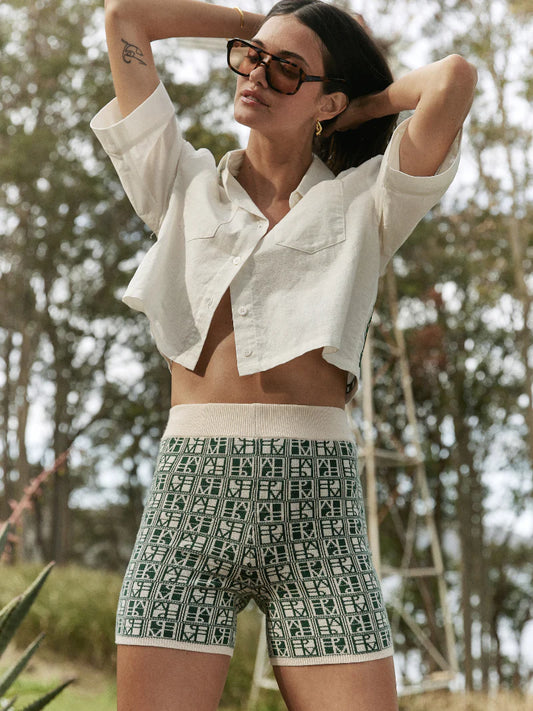 JUAN & ME - Iconic Yardage Short - Green