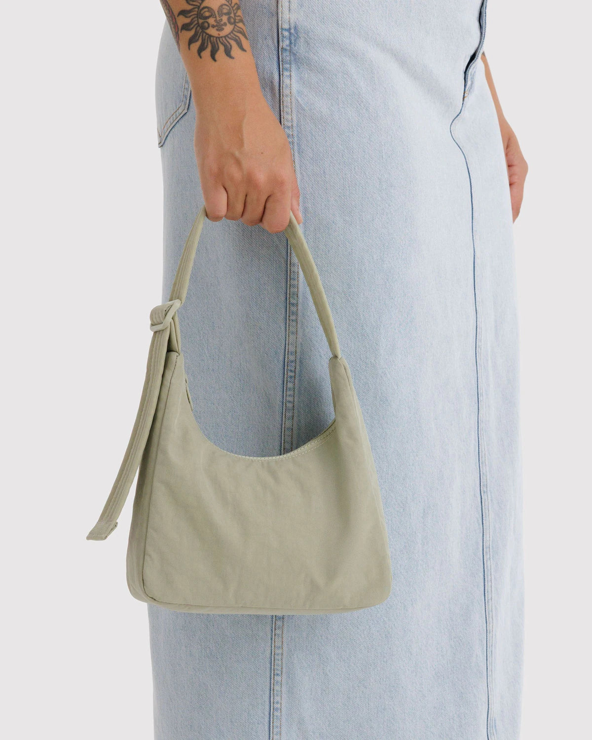 BAGGU - Mini Nylon Shoulder Bag - Celadon