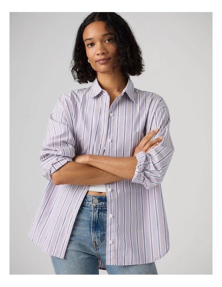 LEVI'S - Women's Harlie Boyfriend Shirt - COSTANZA STRIPE