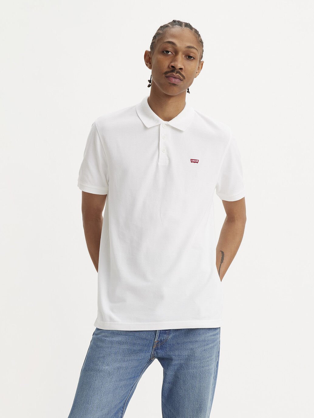 LEVI's -  Levi's® Men's Housemark Polo Shirt - WHITE