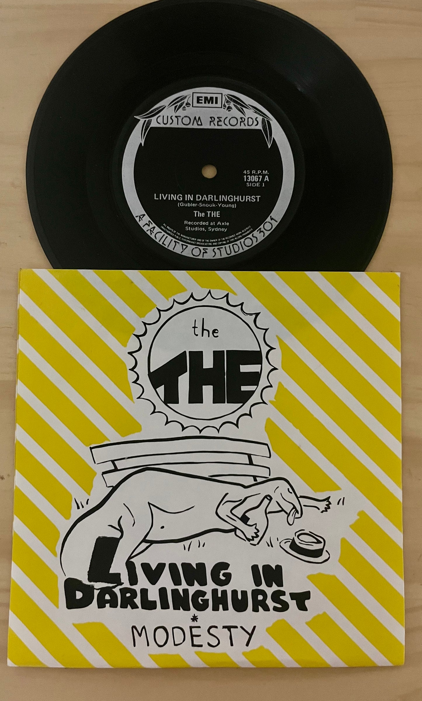 THE THE Living in Darlinghurst 7’’ 45 1981 Mint