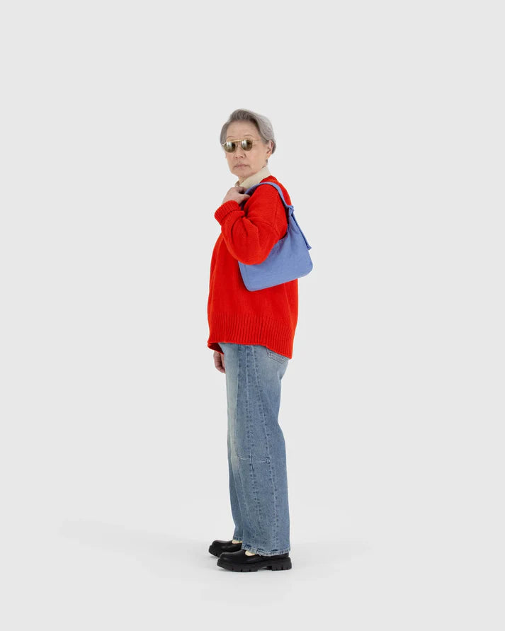 BAGGU - Mini Nylon Shoulder Bag - Cornflower