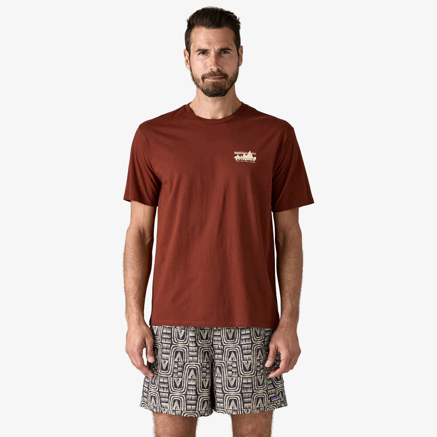 PATAGONIA - Men's '73 Skyline Organic T-Shirt - Dried Vanilla