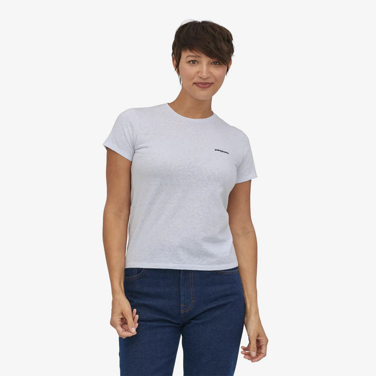 PATAGONIA - W's P-6 Logo Responsibiliti Tee - FIBRE WHITE