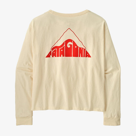PATAGONIA - Women's Long-Sleeved Driftways Easy-Cut Organic T-Shirt - Undyed Natural