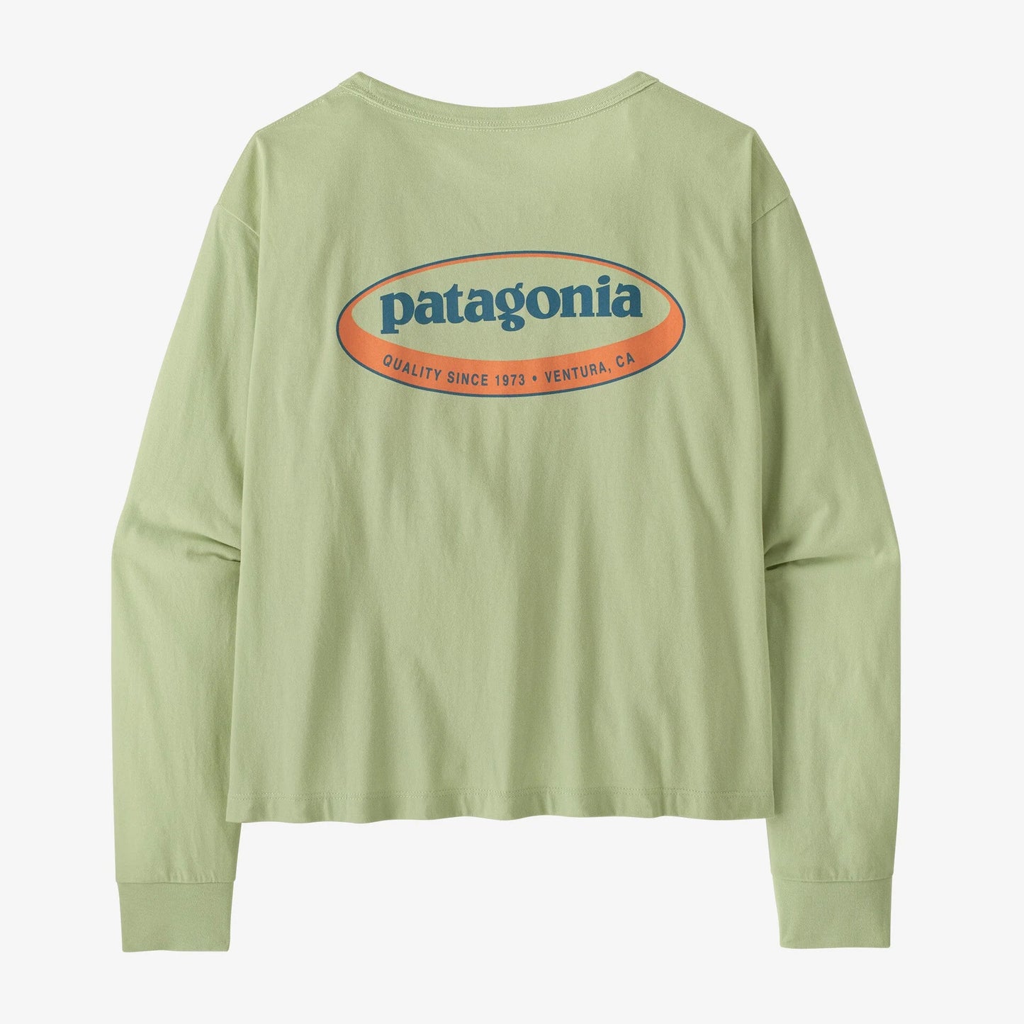 PATAGONIA - Women’s Long-Sleeved '95 Oval Logo Easy-Cut T-Shirt - Lichen Green