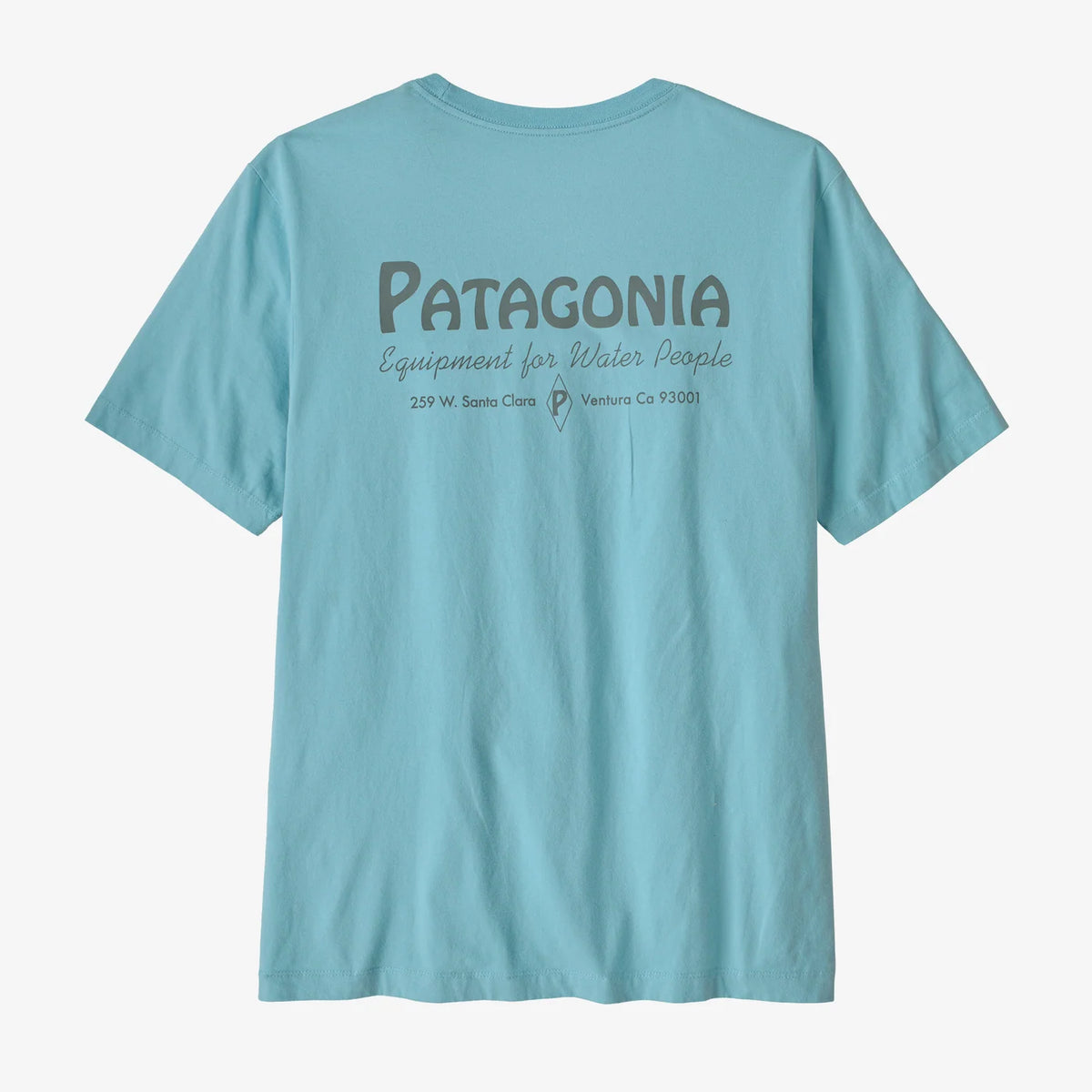 PATAGONIA - Men's Fitz Water People Banner T-Shirt - SNOWMELT BLUE