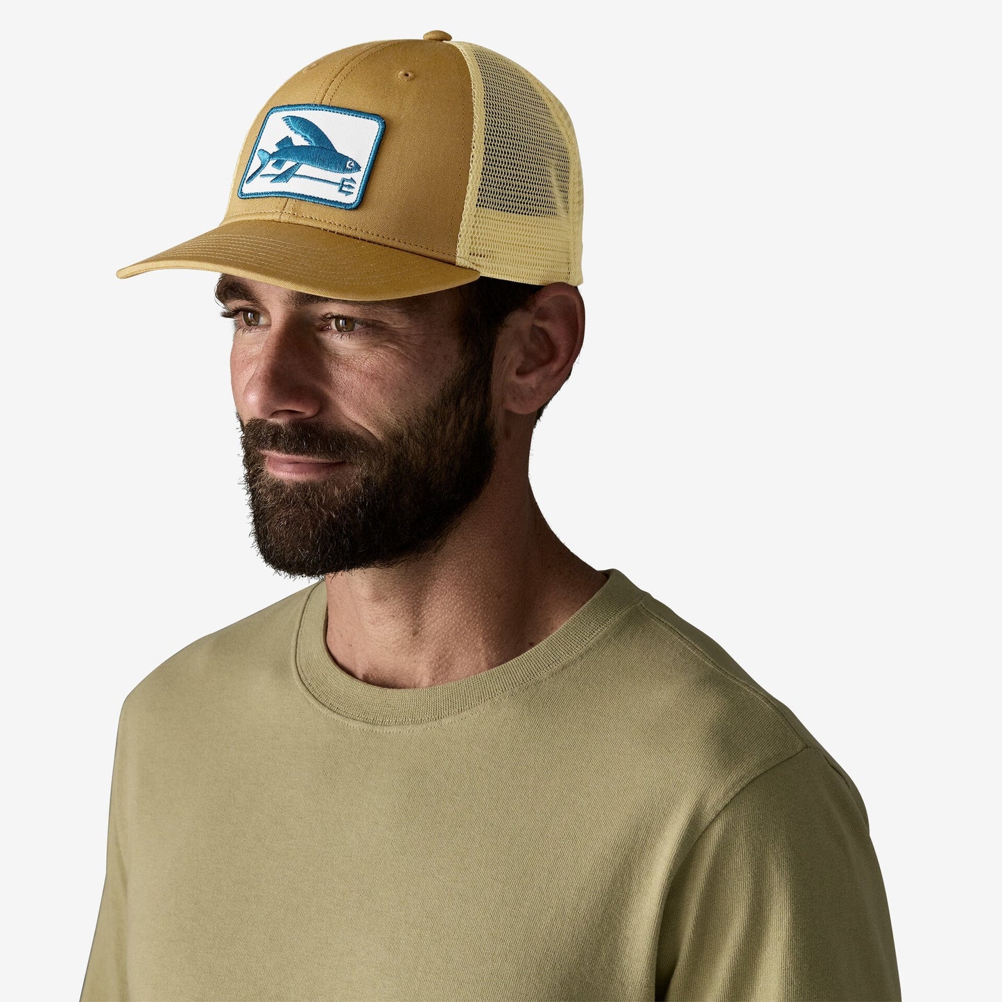 PATAGONIA - Flying Fish LoPro Trucker Hat - Flying Fish Fork: Bobcat Brown