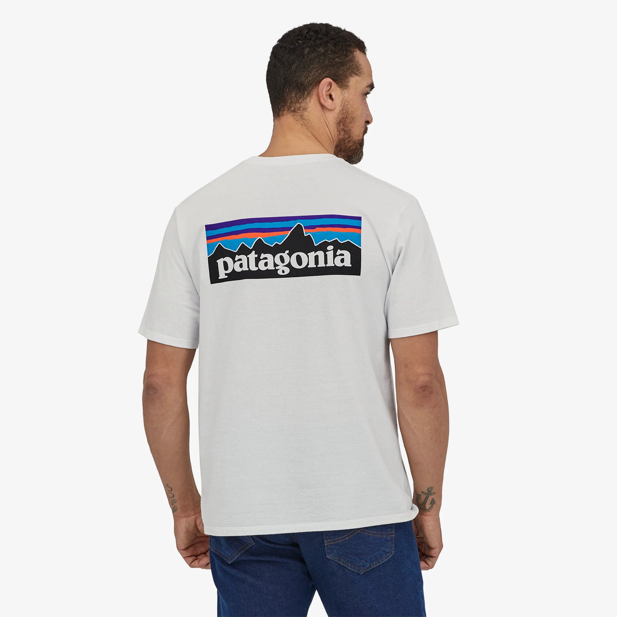 PATAGONIA - P-6 Logo Responsibiliti - Tee - FIBRE WHITE