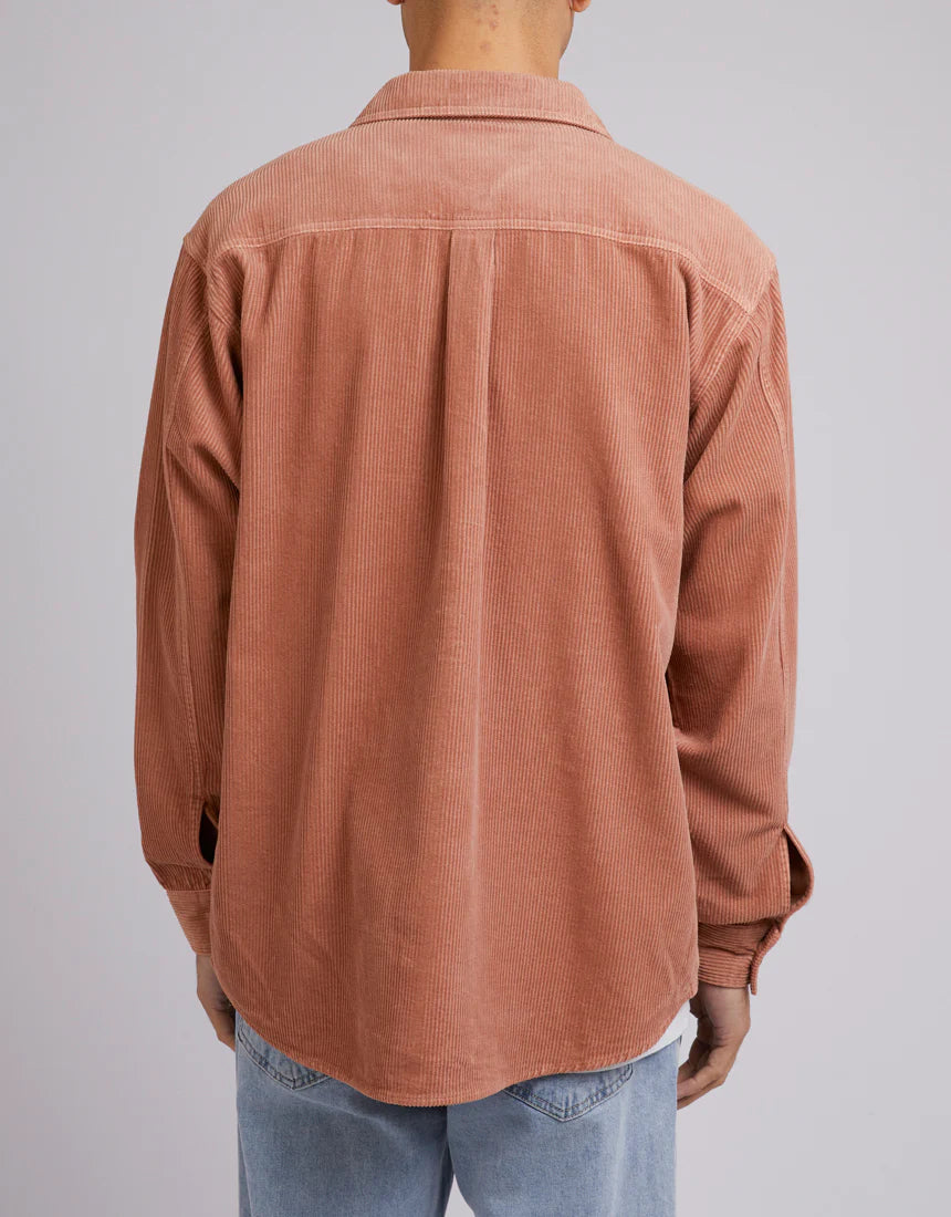 SILENT THEORY - Cord Over Shirt - Clay