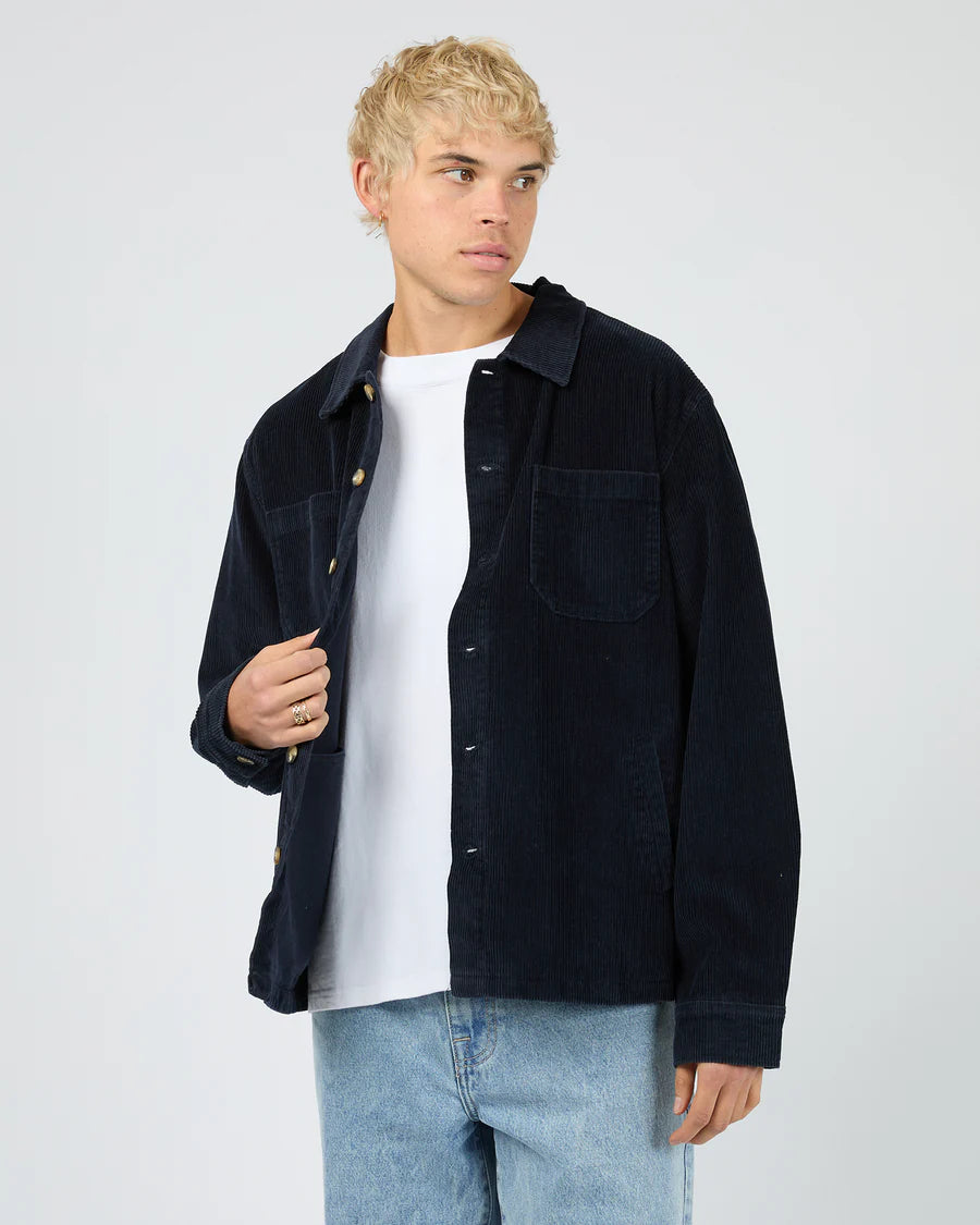SILENT THEORY - Jameson Cord Shirt - Navy