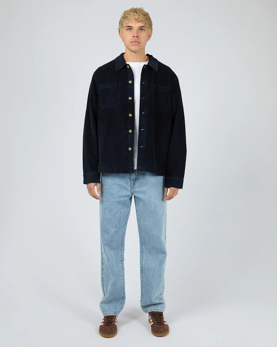 SILENT THEORY - Jameson Cord Shirt - Navy