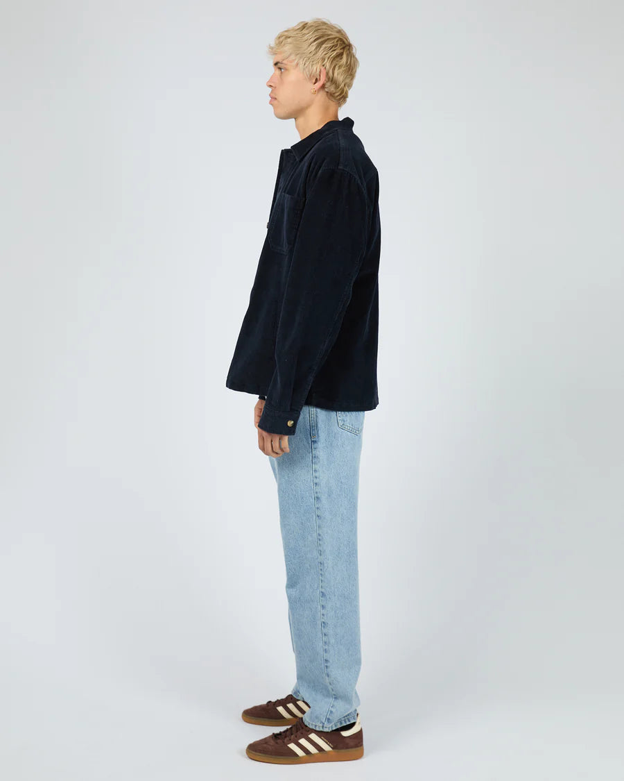 SILENT THEORY - Jameson Cord Shirt - Navy