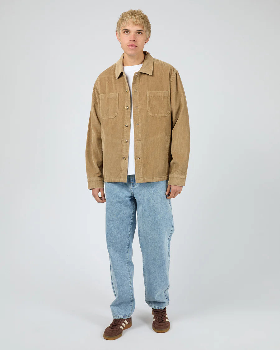 SILENT THEORY - Jameson Cord Shirt - Tan
