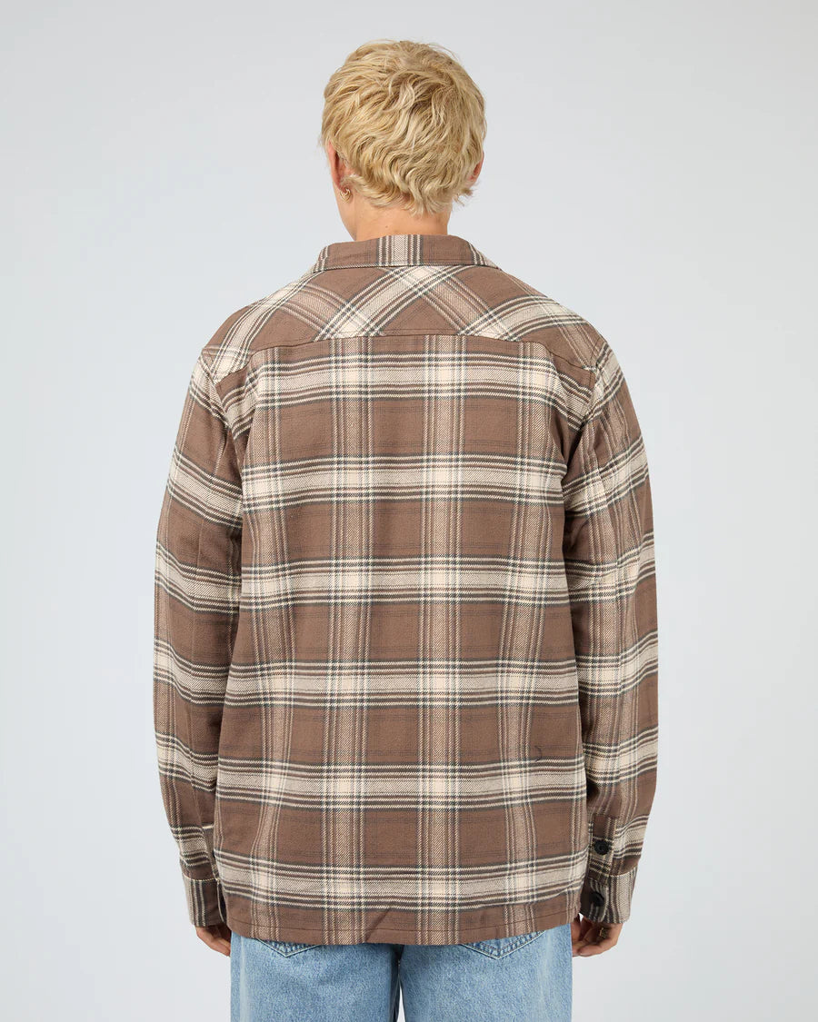 SILENT THEORY - Ranger Flannel Shirt - Chocolate