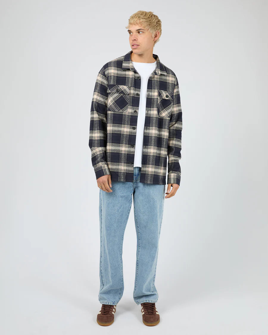 SILENT THEORY - Ranger Flannel Shirt - Navy